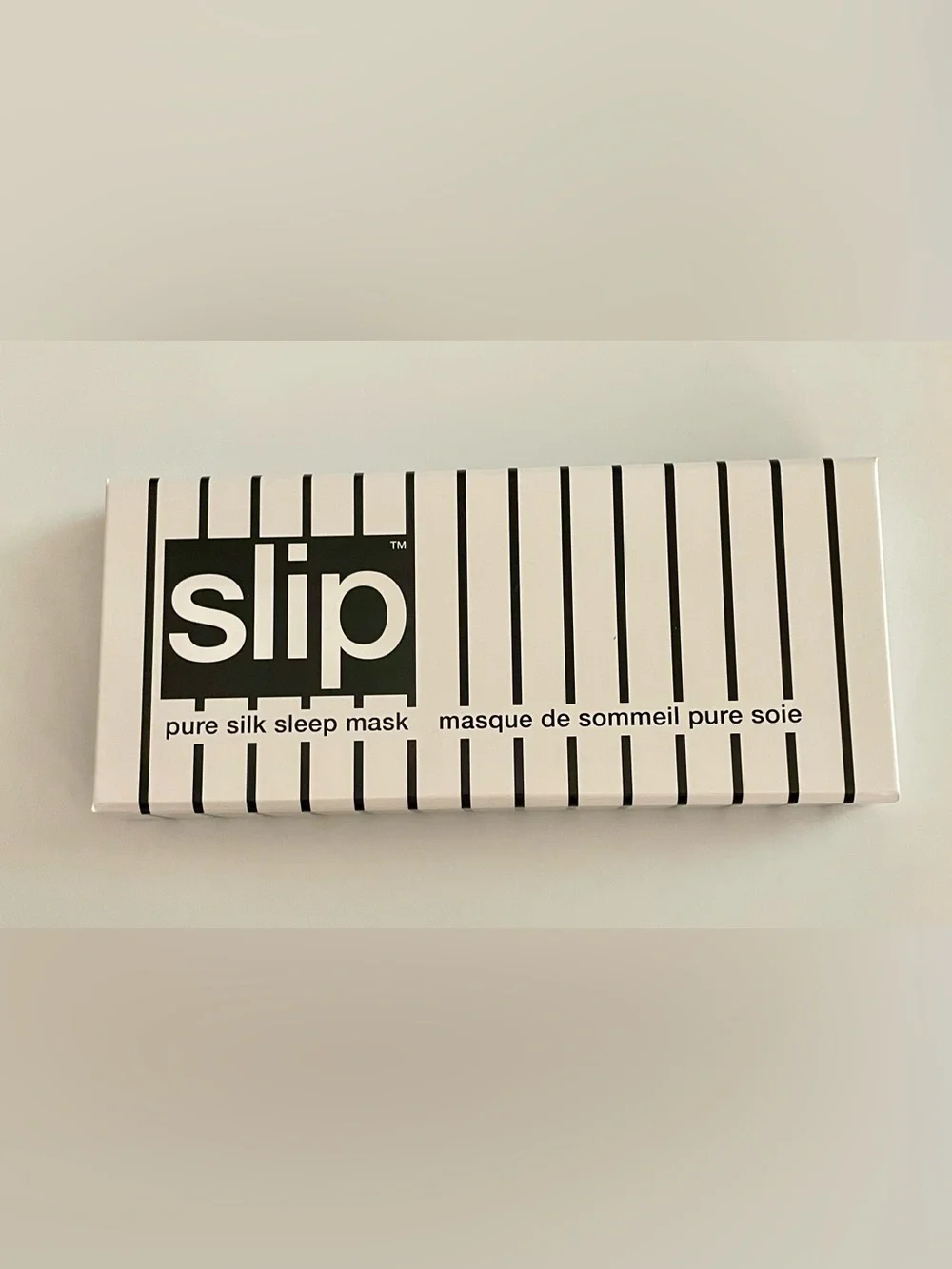 Slip: Poolside Sleep Mask in Black & White Stripes